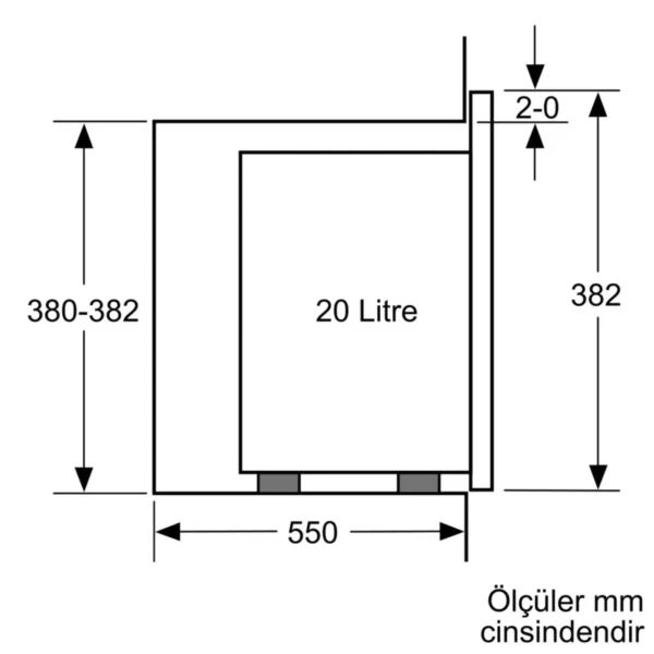 Siemens - 20 lt Beyaz Mikrodalga Fırın - Görsel 6