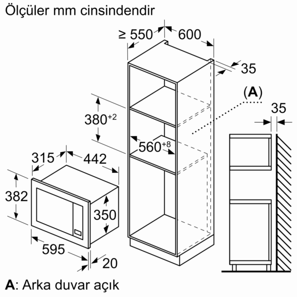 Siemens - Ankastre Beyaz Mikrodalga - Görsel 5