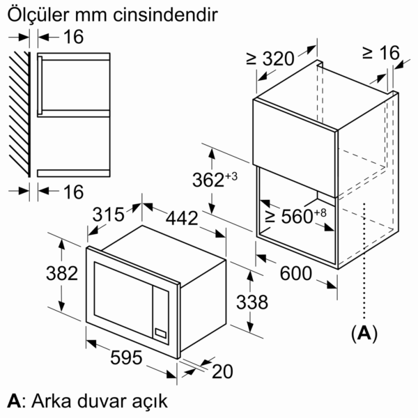 Siemens - Ankastre Beyaz Mikrodalga - Görsel 7