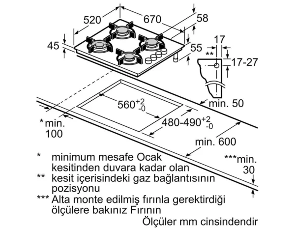 Siemens - 90 cm Eğimli Beyaz Cam Davlumbaz - Görsel 5