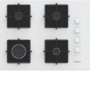 Siemens - iQ300 Gazlı Ocak 67 cm Sert cam, Beyaz