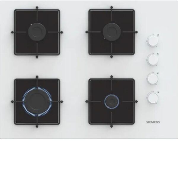 Siemens - iQ300 Gazlı Ocak 67 cm Sert cam, Beyaz