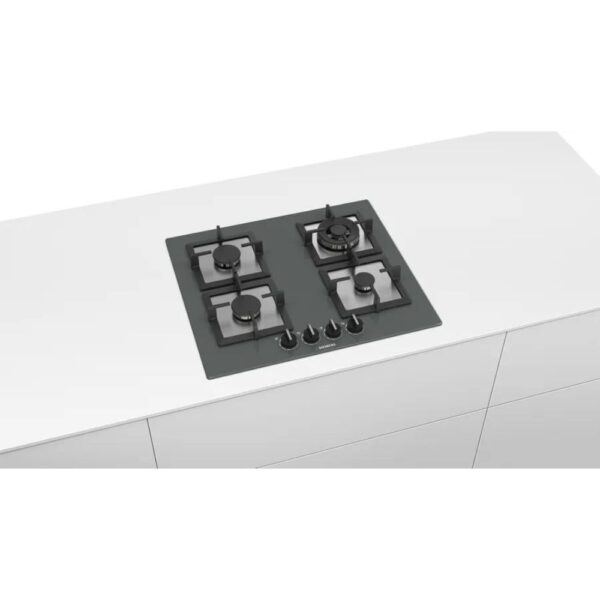 Siemens - iQ500 Gazlı Ocak 60 cm Sert cam Antrasit gri - Görsel 6