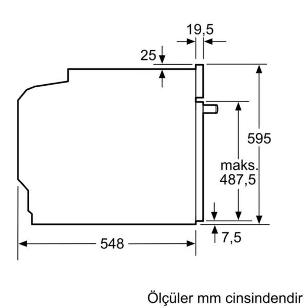 Siemens - Buharlı Siyah Ankastre Fırın - Görsel 8