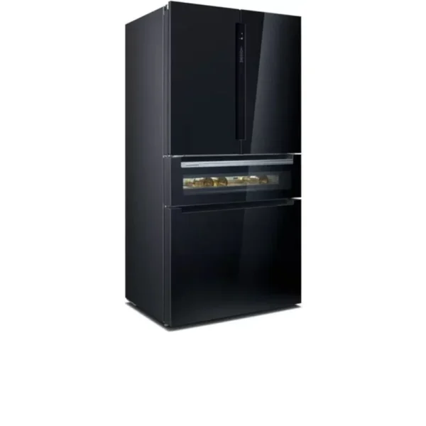 Siemens - iQ700 French Door Bottom Mount Refrigerator, Siyah