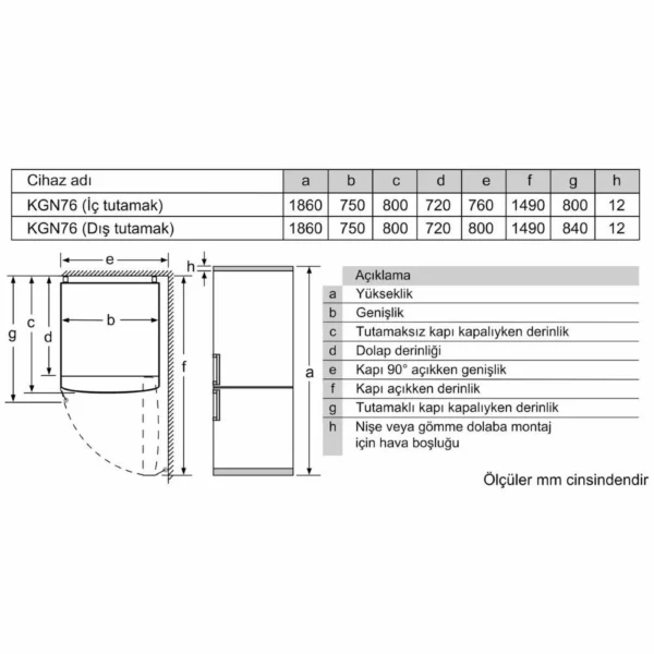 Siemens - iQ300 Alttan Donduruculu Buzdolabı - Görsel 7
