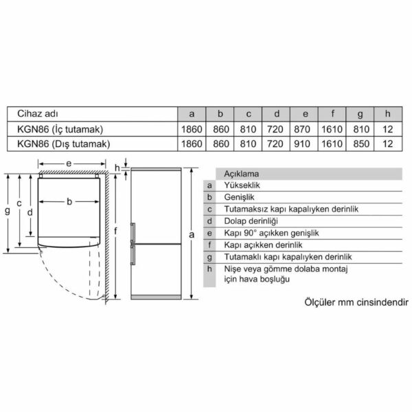 Siemens - iQ500 Alttan Donduruculu Buzdolabı - Görsel 7