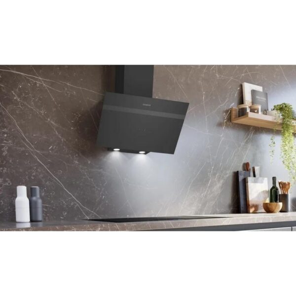 Siemens - iQ100 Duvar Tipi Davlumbaz 60 cm Siyah Cam - Görsel 2