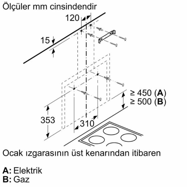 Siemens - iQ300 Duvar Tipi Davlumbaz - Görsel 8