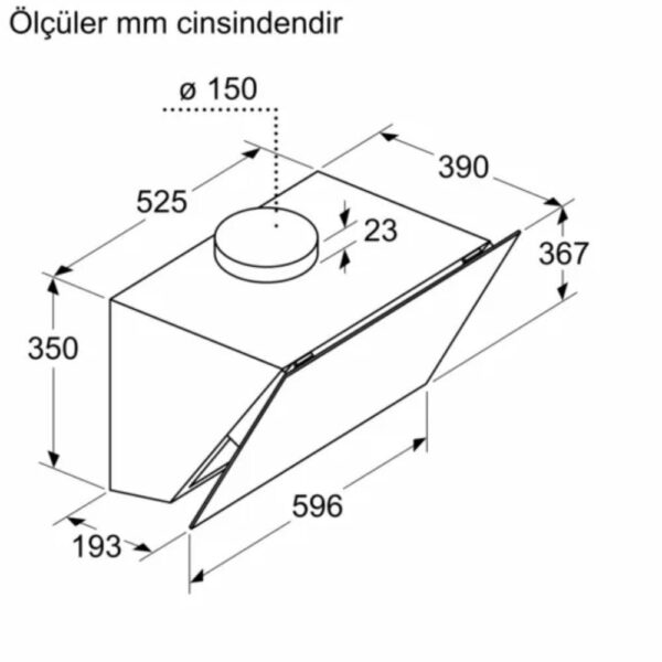Siemens - iQ500 Duvar Tipi Davlumbaz 60 cm Siyah Cam - Görsel 7