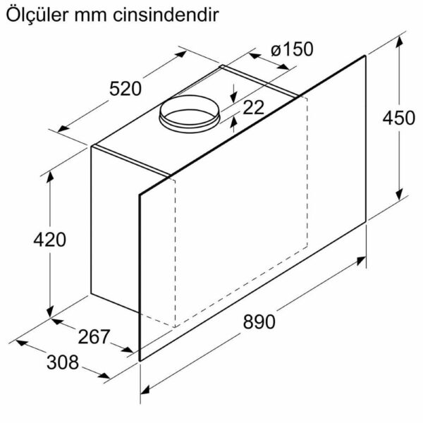 Siemens - iQ300 Duvar Tipi Davlumbaz - Görsel 7