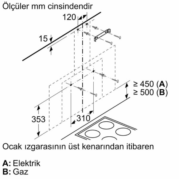 Siemens - iQ300 Duvar Tipi Davlumbaz - Görsel 8