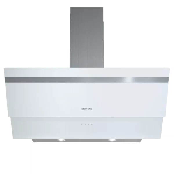 Siemens - 90 Cm Beyaz Cam Davlumbaz