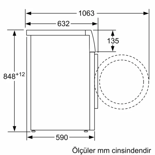 Siemens - 9 Kg 1200 Devir Home Connect Çamaşır Makinesi - Görsel 5