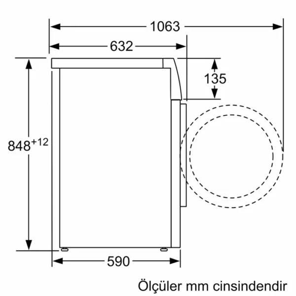 Siemens - 10 kg 1200 Devir Home Connect Çamaşır Makinesi - Görsel 5