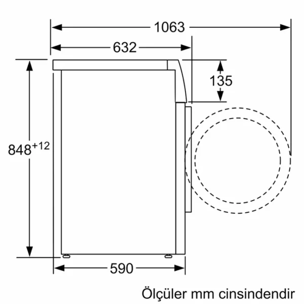 Siemens - 10 kg 1200 Devir Home Connect Çamaşır Makinesi - Görsel 6
