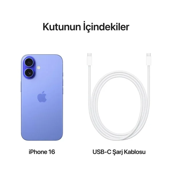 iPhone 16 512 GB Akıllı Telefon Laciverttaş - Görsel 7