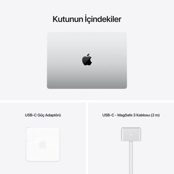 Apple - MacBook Pro M1 Pro 16Gb-1Tb Ssd-14"-Gümüş - Görsel 6