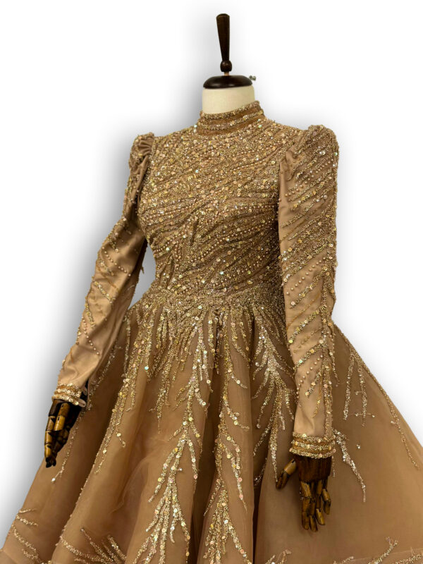 Bayan Abiye - Gold - Görsel 3